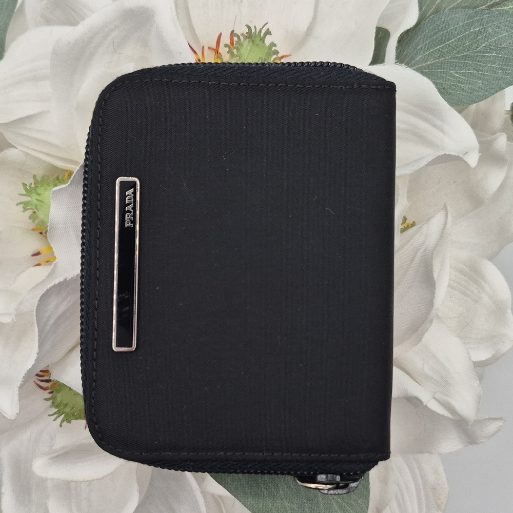 Authentic MINT CONDITION PRADA Black Zip-Around Wallet
